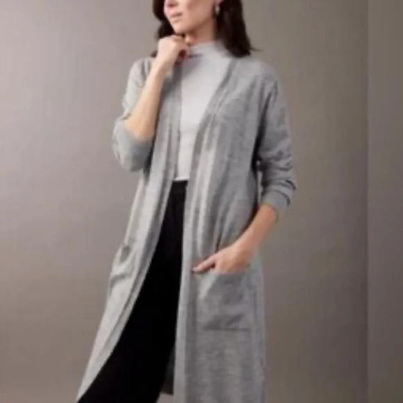 Ellen Tracy extra fine merino wool cardigan - Picture 2 of 2